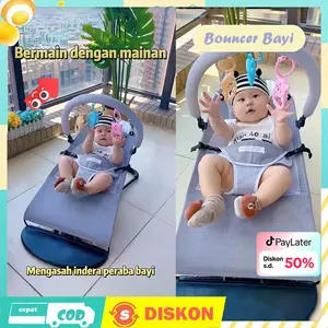 【COD】Bouncer baby newborn /Bayi Bergoyang/Bouncer bayi murah/Rocking Bouncer/Ayunan bayi duduk/baby kursi getar Toddler mainan anak laki laki/mainan anak bouncer