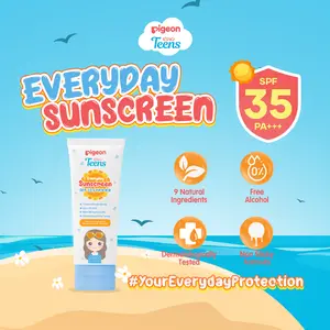PIGEON TEENS EVERYDAY SUNSCREEN SPF 35/PA+++ 30ml | Sunscreen Remaja Real SPF | No Whitecast | Non Sticky Formula