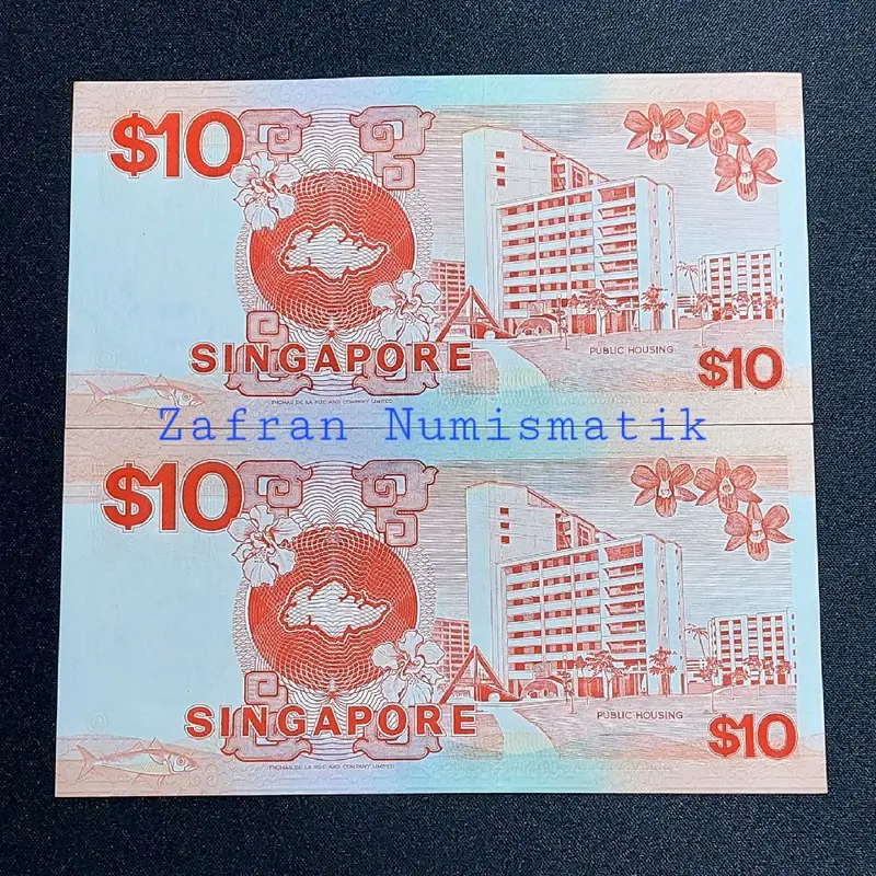 Koleksi Unik Langka Asing Kuno SGD 10 Dollar Singapura Ship Series Tahun 1988 1