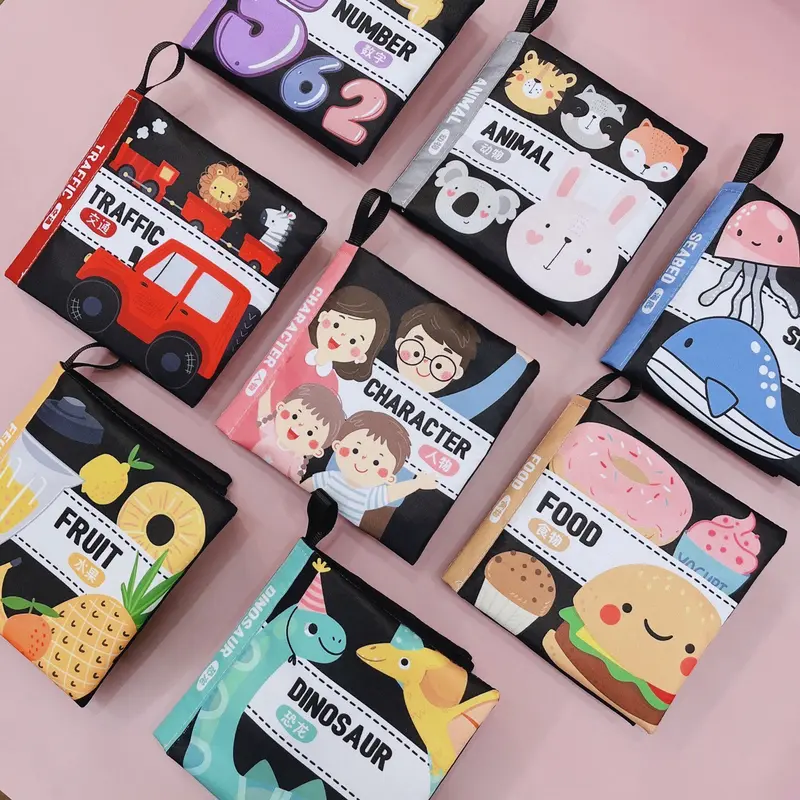 BABY FIRST SOFT BOOK | Buku kain bayi contrast | new born soft book 0