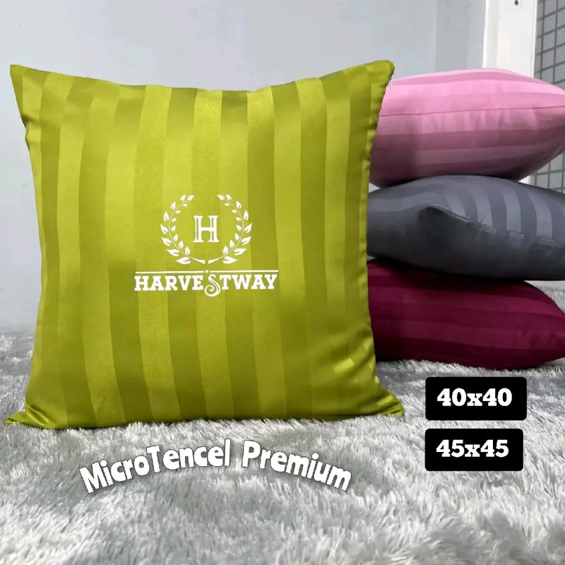 40x40/ 45x45 Sarung Sofa Salur Dobby Mikrotenssel Salur Sarung Bantal Sofa By CV.Harvest Berkah Madani 0