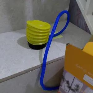 Pompa udara manual/inflasi tekan/inflasi cepatPompa udara portabel kompak 5 inci yang dioperasikan dengan kaki untuk cincin renang