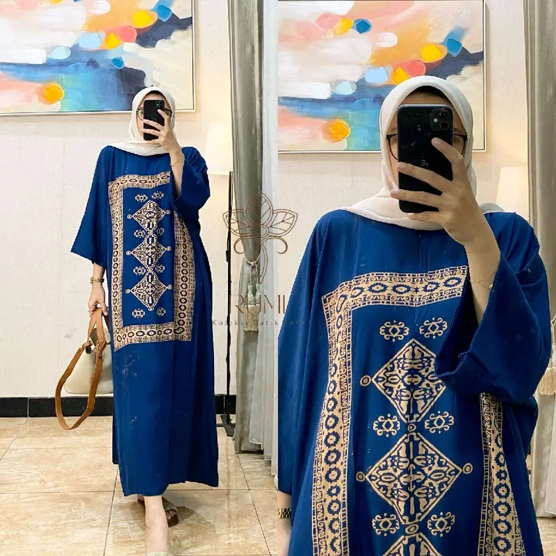 Kaftan SEYA  Abaya Premium Elegan Mewah Simple Daily daster kaftan LD 170 Jumbo Rayon 3