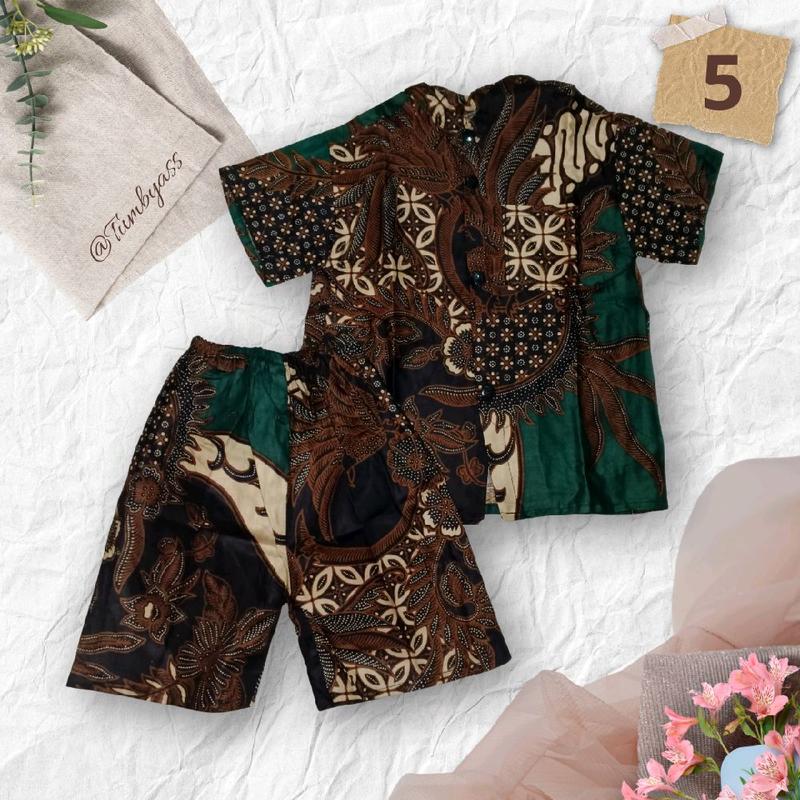 TUMBYASSS Setelan Batik Anak Batita - Baju Anak Murah - Pakaian Formal dan Harian - Fashion Anak Kemeja 5