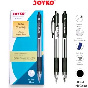 Bolpen pulpen Joyko BP-56 tinta hitam (12pcs)