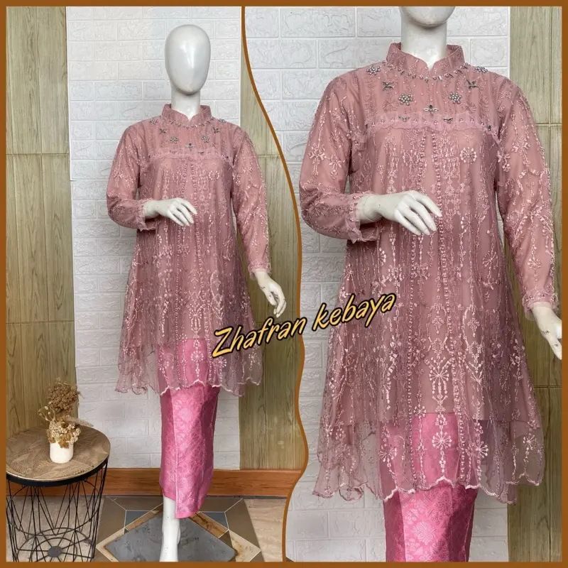 Kebaya tunik payet baby doll tunik kondangan pesta (sp)
