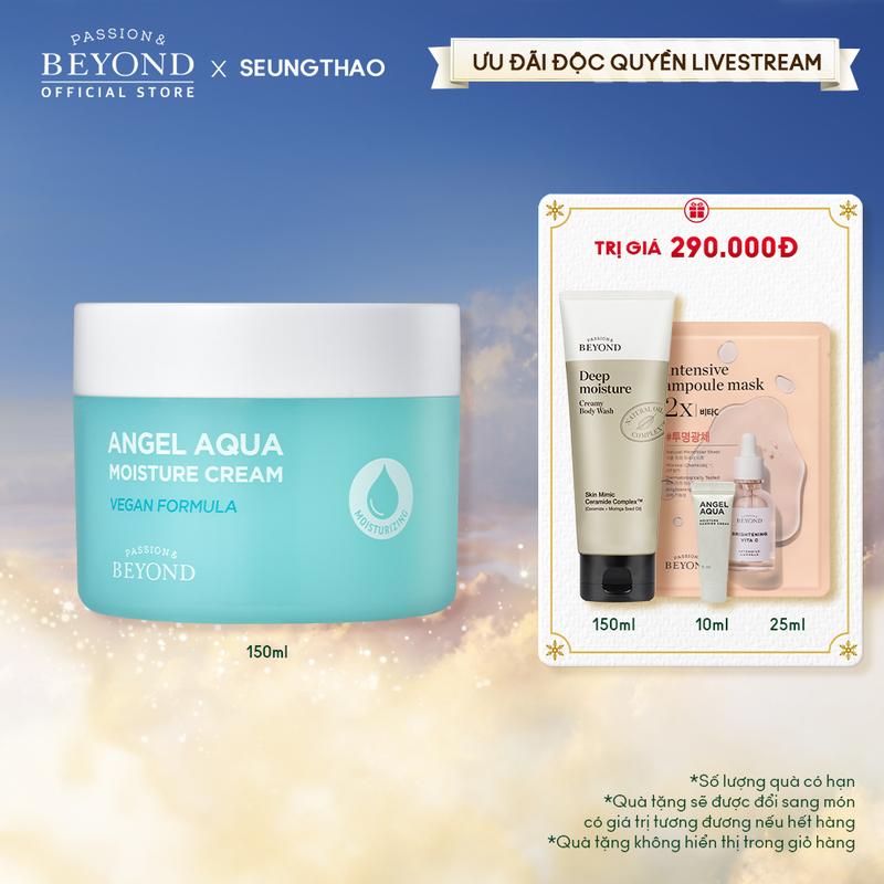   Beyond Official x SeungThao  Hot Kem dưỡng ẩm Tinh Linh Nước hỗ trợ dưỡng ẩm Beyond Angel Aqua Moisture Cream 150ml 