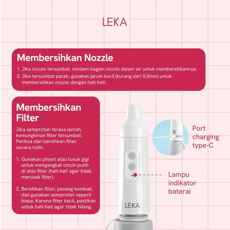 LEKA SP335 Pipi Sprayer - Bidet Portable Toilet Rechargeable Travel 6