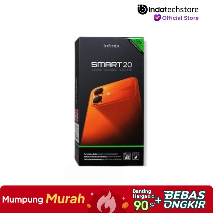 Gambar [ Pickup dan Kurir Toko ] Infinix Smart 20 4/128 4/64 GB Garansi Resmi - 4/64GB Black, Non Bundling - 4/64GB Black dari Indotechstore Kota Administrasi Jakarta Pusat 3 Tokopedia