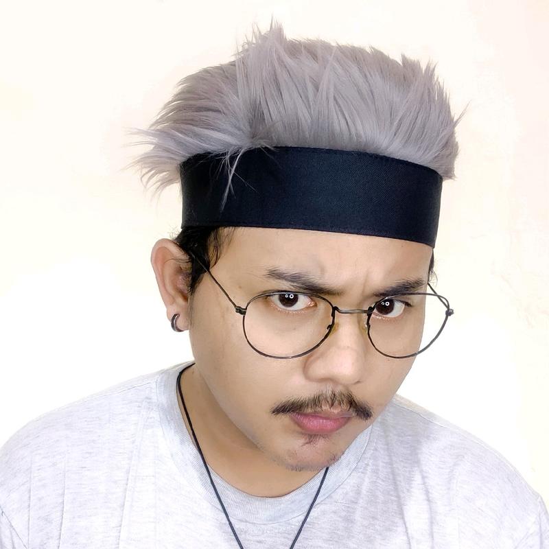Topi wig bulu sintetis pria wanita nyaman dipake 2