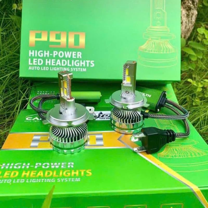  Đèn led ô tô P90 3 màu 170w cặp 85w bóng phá mưa sương mù  Bảo hành chính hãng 2 năm  
