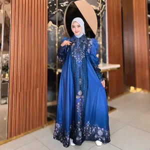 HAWARI - Gamis Zemima Exclusive Series Lebaran Printing Elegan Mewah 2026 1.1