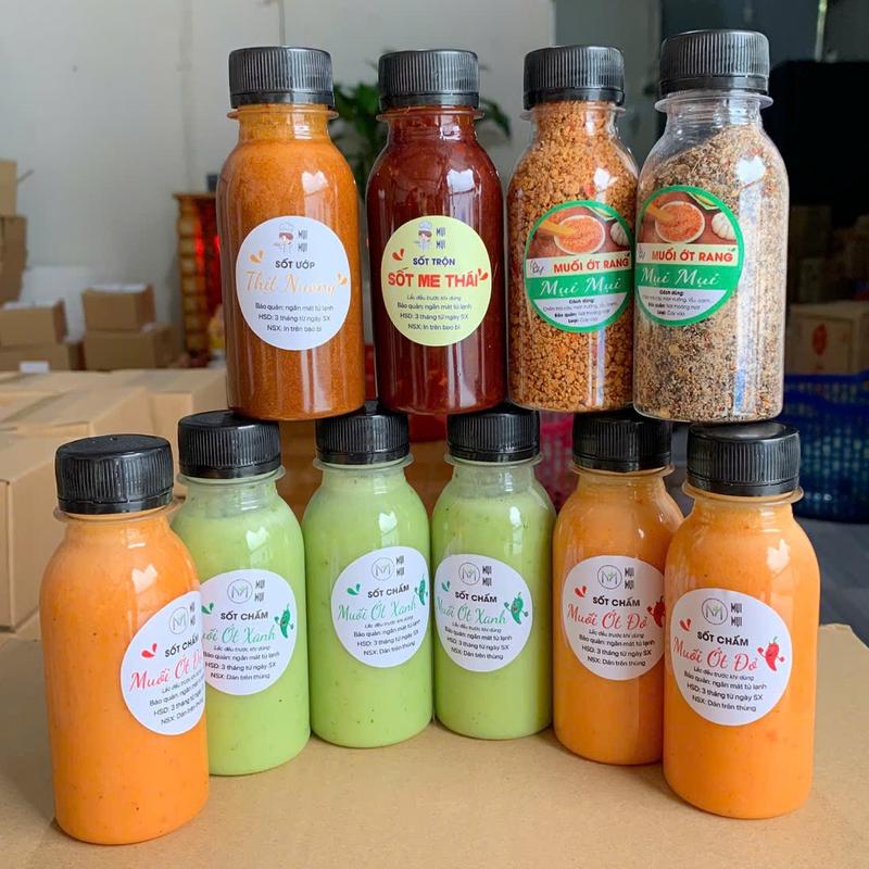 Mẫu AFF - Combo 10 chai dành cho AFF và sĩ - gồm: 3 chai đỏ 3 chai xanh 1 me thái 1 ướp thịt 1 muối ớt 1 muối tiêu