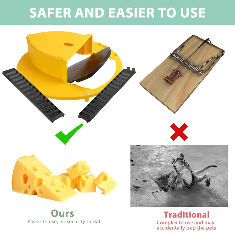 Jebakan Tikus Mouse Trap Reusable Flip and Slide Bucklet Lid Plastik 2
