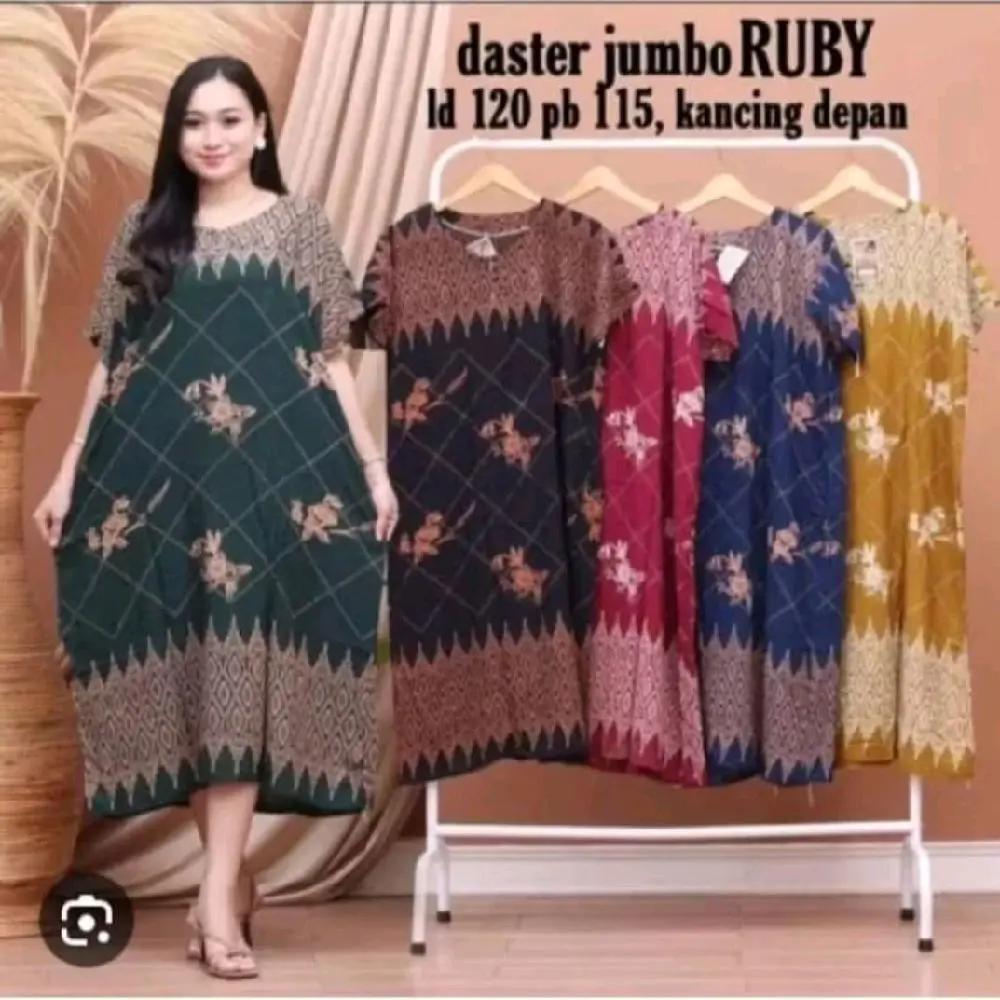 Paket Kombo Hemat 100rb Dapat 4pcs Daster jumbo Bahan Rayon Premium Super Adem Nyaman Dipakai Sehari Hari Busui Friendly Daster Jumbo Kancing Depan Daster Rayon Bumil Dress dastertik tok Tidur Motif Batik