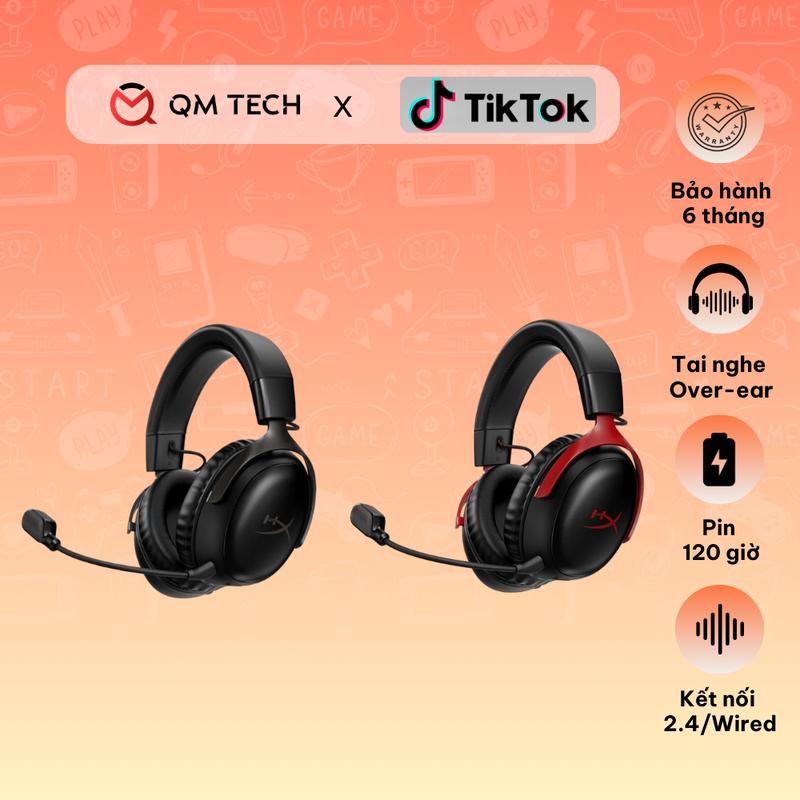 Tai nghe Gaming không dây HyperX Cloud III Wireless - QMTECH STORE Earphone
