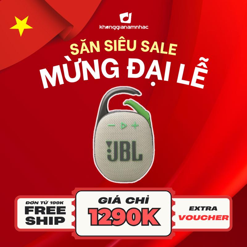 Loa Nghe Nhạc Di Động Bluetooth JBL Clip 5- Nghe Nhạc, Củ Loa, Chống nước, Bass căng, Nhỏ gọn