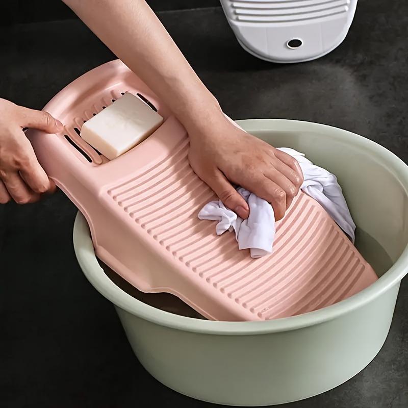 Washboard with Soap Box - Effective Laundry Cleaning Tool for Home, Scrubbing Socks and Underwear,  Supplies - Durable, Space-Saving, Easy to Clean, and Convenient Household Cleaning Essential 1