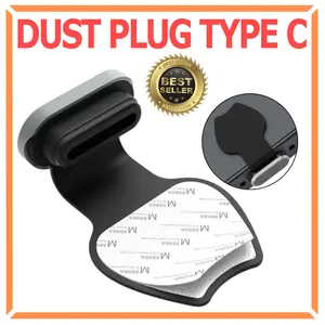 Tutup Penutup Cover Port Lubang Charger HP Tipe Type C Dust Plug Anti Debu Air iPhone 15 16 Android