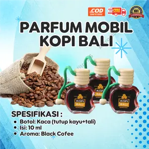 Parfum Mobil Botol Kaca Aroma Kopi Bali Awet - Car COD Tahan lama