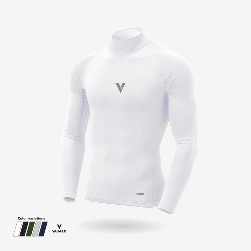 Valmar Baselayer manset BASIC pria olahraga Compression wear elastic sport man material spandex / mangset football running gym fitnes sepeda badminton 4