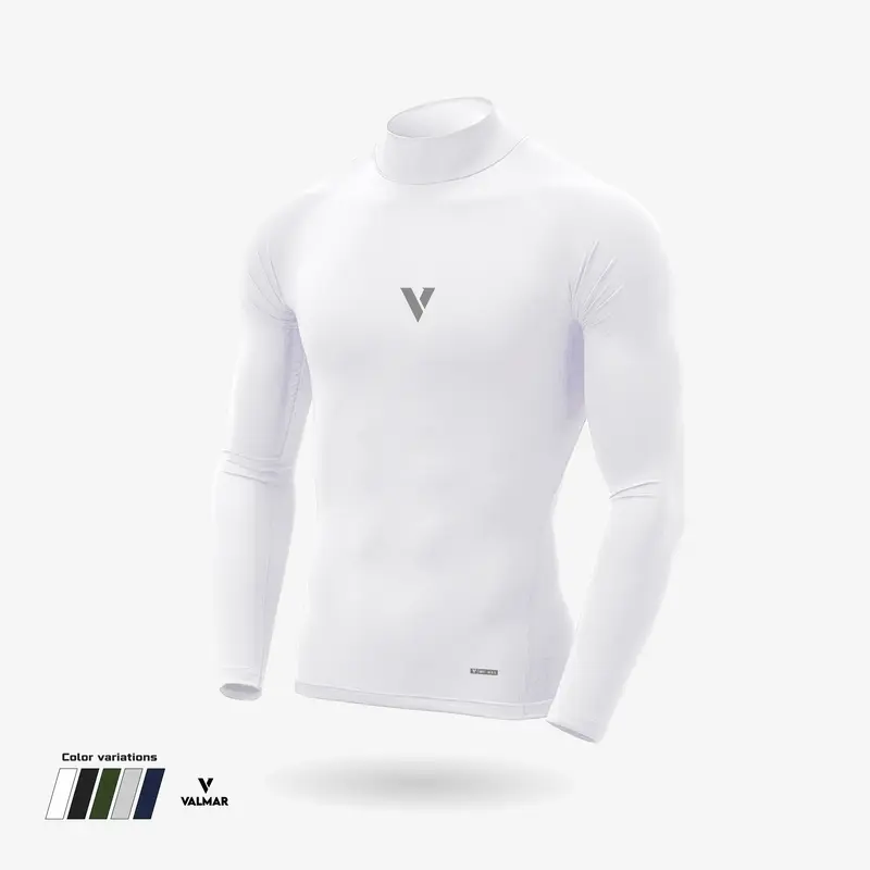 Valmar Baselayer manset BASIC pria olahraga Compression wear elastic sport man material spandex / mangset football running gym fitnes sepeda badminton 4