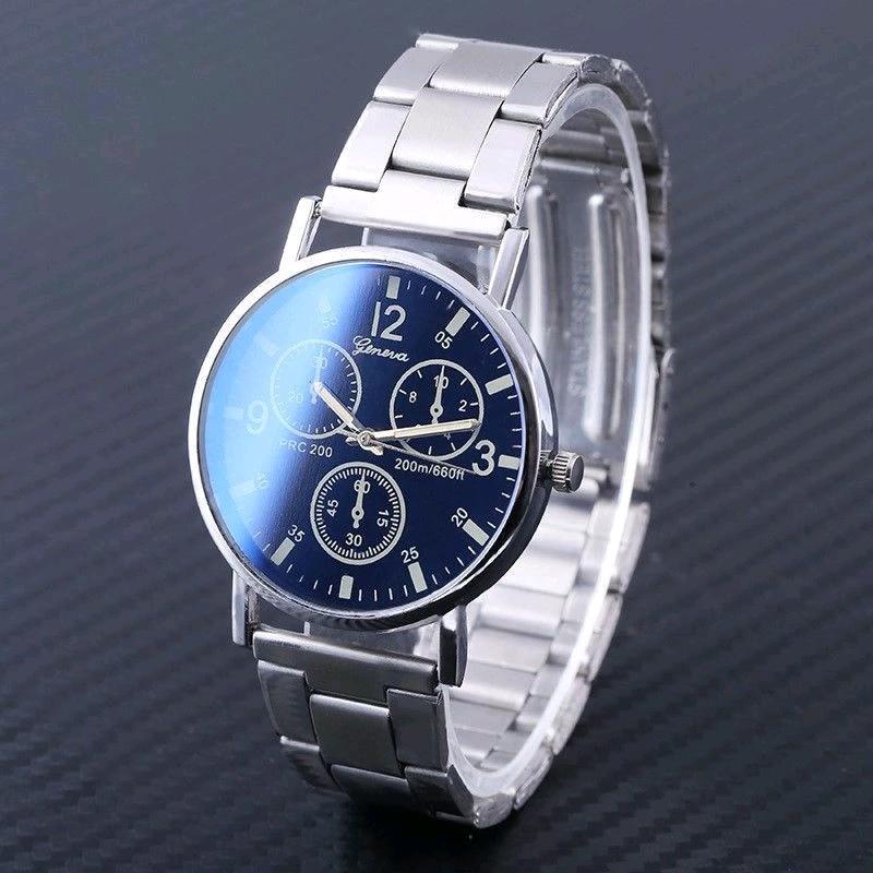 C ( C10 ) JAM TANGAN COUPLE GNEVA PRIA DAN WANITA  STAINLESS STELL 0