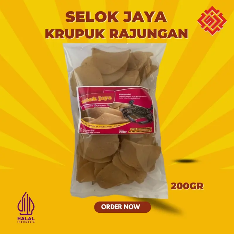Kerupuk Rajungan 200 400gr Sanita Selok Jaya 4