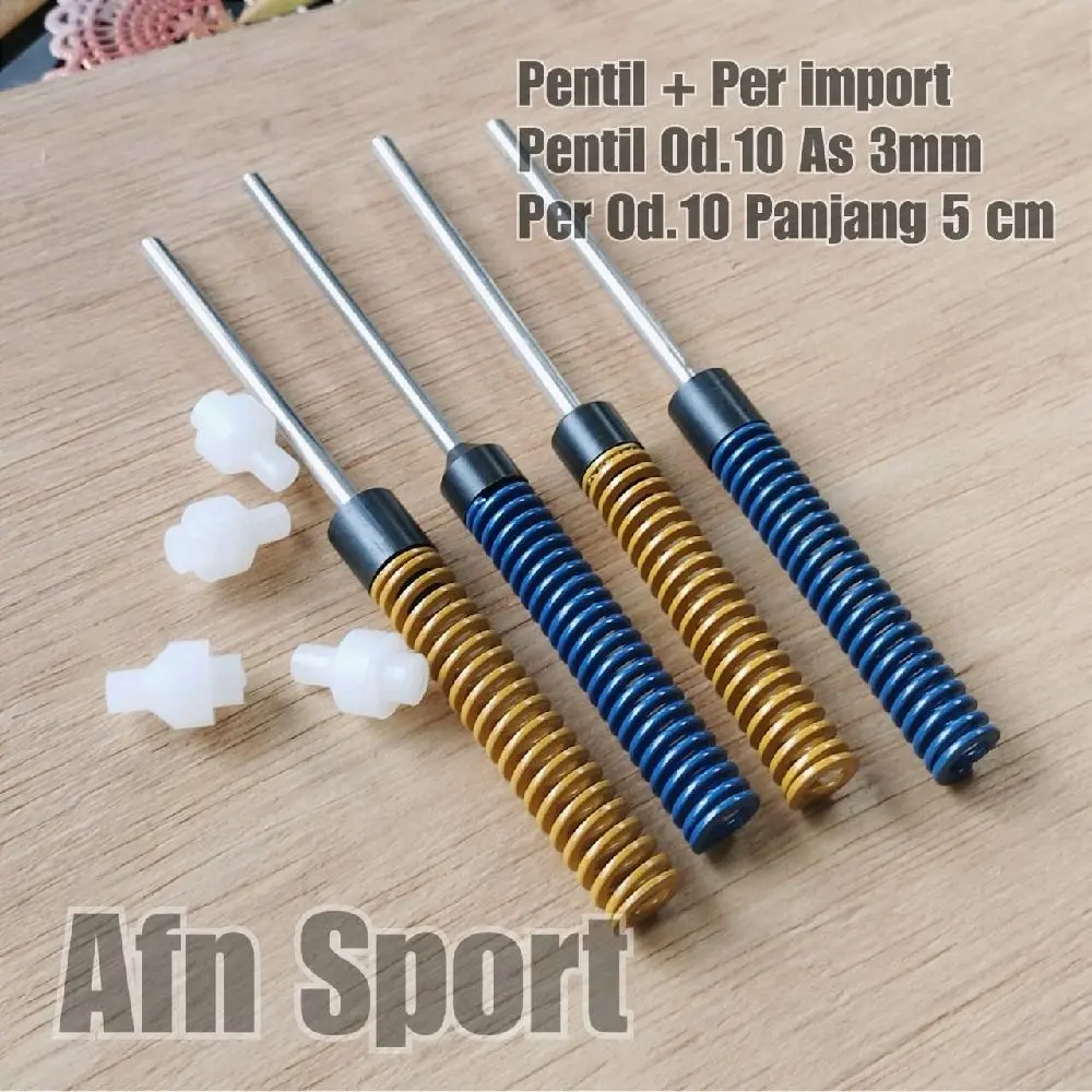 Pentil valve set (od.10mm As.3 mm) + Per impor (od.10mm pjg 5 cm)