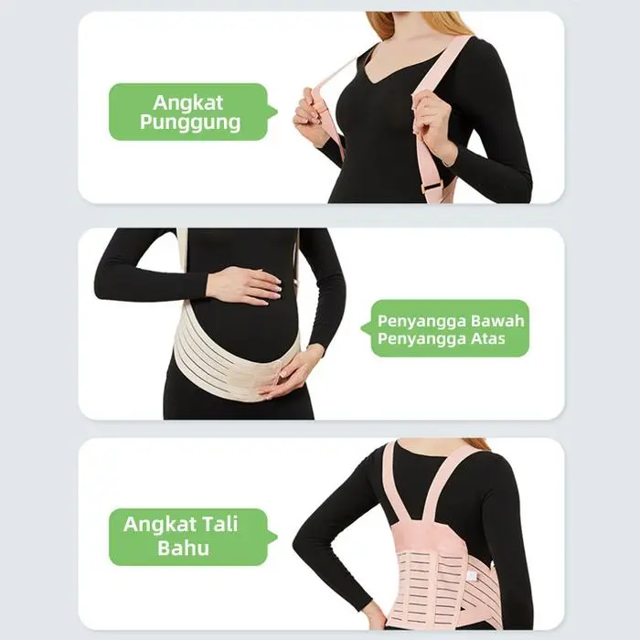 Terlaris- Sabuk Penopang Perut Bersalin Elastis, Sabuk Penopang Perut Kehamilan Yang Dapat Meredakan Punggung Dengan Tali Bahu Pengaman Ibu Belt -Gratisongkir