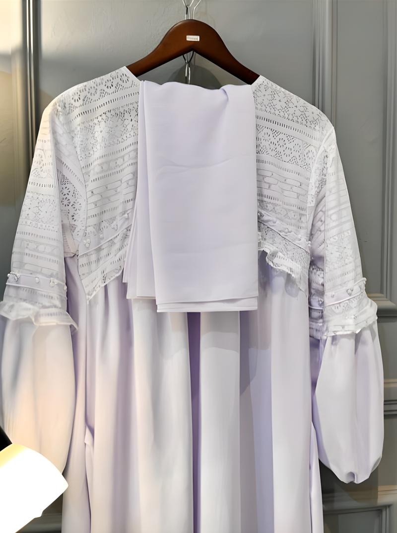 Product Introduction of AULIA DRESS/GAMIS MUSLIM WANITA BAHAN CRINGKLE MIX BRUKAT PREMIUM 22