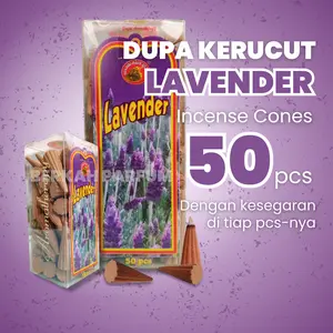 Buhur Dupa Wangi Tahan Lama Pengharum Ruangan Kerucut Isi 50 Gaharu Kemenyan Arab Anti Nyamuk Lavender