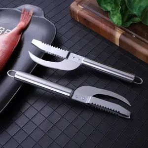 Pisau Ikan Multifungsi Pembersih Sisik Fish Scaler Double Blade Seafood
