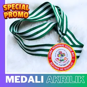 MEDALI WISUDA AKRILIK PRINT BISA CUSTOM MINIMAL 25PCS BISA COD