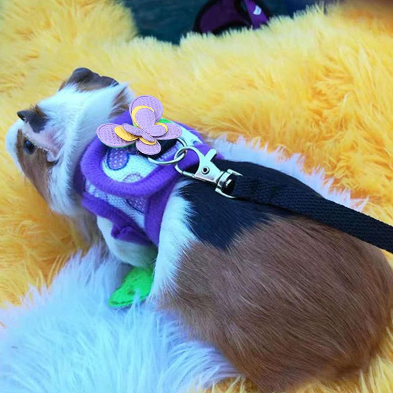 Product Introduction of CS Adjustable Guinea Pig Harness Leash Set Outdoor Traction Rope for Hamster Chinchilla Mice Rat Ferret Rabbit Small Animal Accessories #436313 42