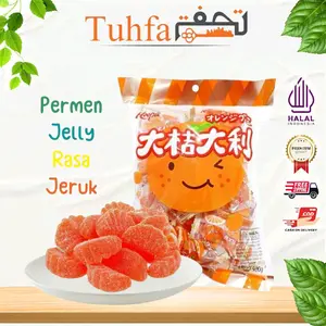 Hoopie Permen Jelly Jeruk Mandarin Rasa Mantap 500gr HALAL Candy Orange Snack