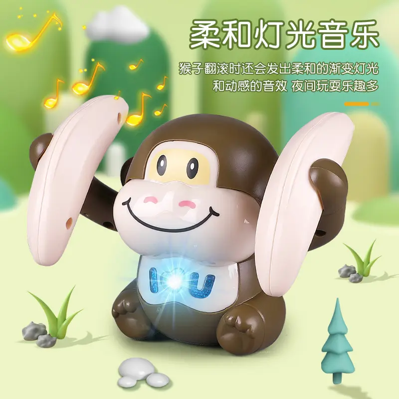 Mainan Monyet Tumbling Putar Jungkir Balik Musik Dan Lampu Monkey Rolling 2
