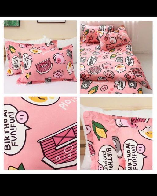Product Introduction of BỘ 4 MÓN GA CHUN, VỎ GỐI - CHẤT LIỆU COTTON POLY - MẪU CHÚ HEO / LỢN XINH. 18