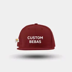 Topi Senapback Topi Peci Tisert Custom Bebas Warna Maroon Cocok Untuk Gaya Anda