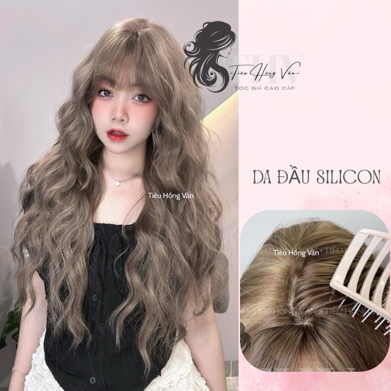 S-09 TÓC NGUYÊN ĐẦU DA ĐẦU Silicon - Dáng Xù Omachi Có Mái 60cm