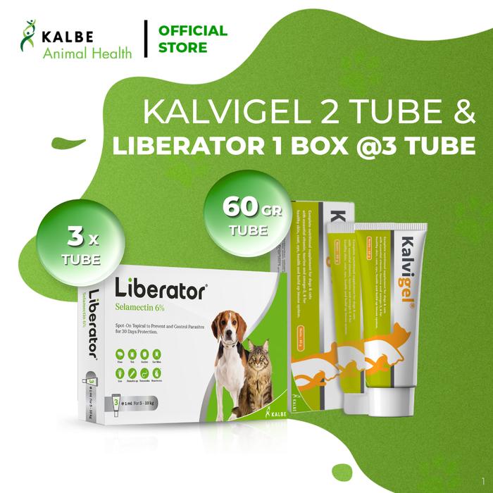 Gambar [BUNDLE] Kalvigel 2 Tube @60 G & Liberator 1 Box @3 Tube dari Kalbe Animal Health Kota Administrasi Jakarta Timur Tokopedia