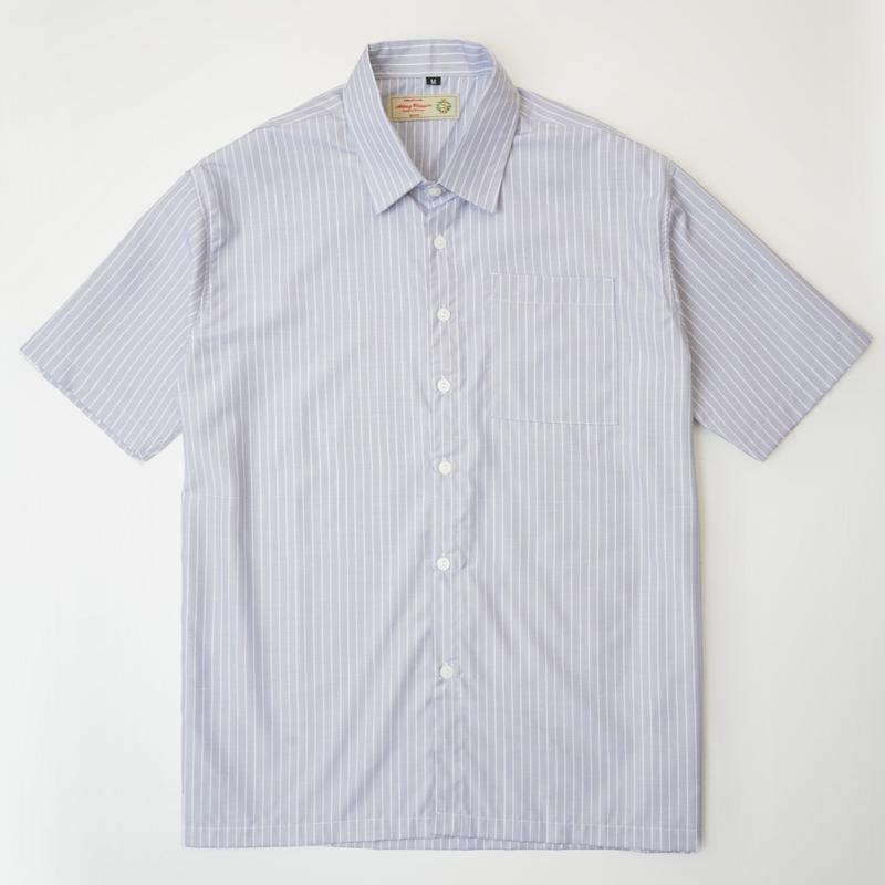 Abbey Classics Kemeja Lengan Pendek Katun - Picnic Shirt Stripes 1
