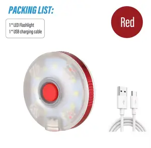 Super bright MINI LED Flashlight Rechargeable | Random Color Work light Round camping light