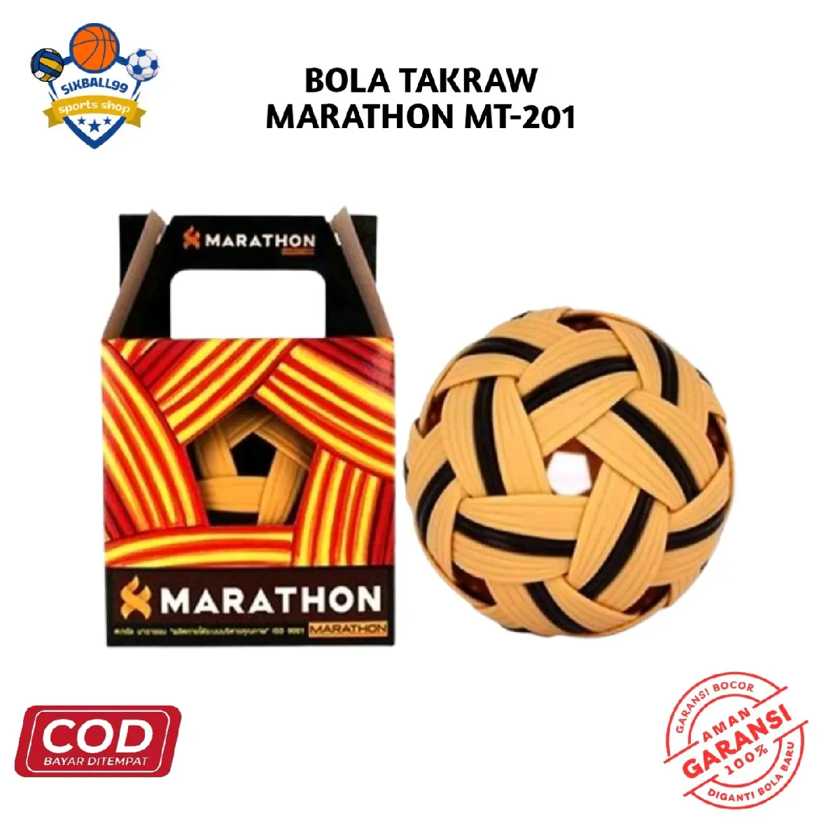 Bola Takraw Original Marathon MT-101 MT-201 Original Turnamen - Ball Outdoor