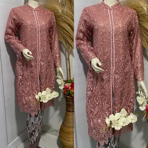 DJ Collection 21  Setelan Kebaya Tunik Asyanti  - Biasa Di gunakan Utk Seragaman Keluaraga pengantin - Kebaya Wisuda / Kebaya Modis / Kebaya Busui Bordir Dress Mutiara Pesta - Kebaya Kondangan