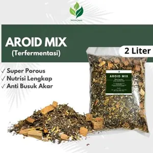 Infarm Florist - 2 Liter Aroid Mix Media Tanam Tanaman Hias Fermentasi Siap Pakai untuk Monstera Philodendron Anthurium Alocasia Epipremnum
