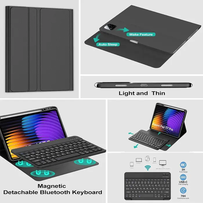 ( 5 PILIHAN WARNA ) Aksesoris Lengkap untuk Tablet Huawei Matepad 11.5 Inch 2026 2025 Wireless Bluetooth Keyboard Keybord Kibord Touchpad Trackpad Touch Track Pad Mouse Stylus Pen Pencil Flip Case Casing Book Cover Sarung Kesing ( 5 PILIHAN WARNA ) Aksesoris Lengkap untuk Tablet Huawei Matepad 11.5 Inch 2026 2025 Wireless Bluetooth Keyboard Keybord Kibord Touchpad Trackpad Touch Track Pad Mouse Stylus Pen Pencil Flip Case Casing Book Cover Sarung Kesing