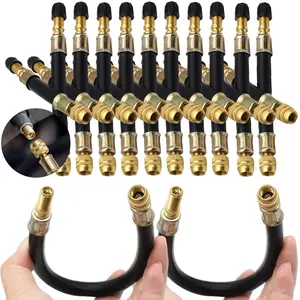 1pc Hose Twin Wheel Lorry Van Bus Valve Stems Extensions Tube Adapter Flexible Rubber Tyre Valve Inflatable Rubber 10/15/21cm - 21cm