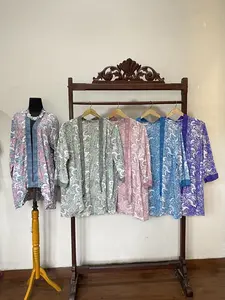 Outer Cardigan Brianna Batik Bosami Pekalongan Batik Cap Asli Pekalongan Cardigan Kerja Baju Batik