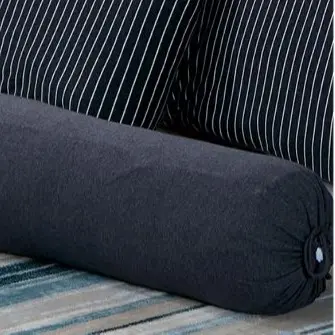 Cotton Pure Classic Black Solid Jersey Cotton Bolster Case